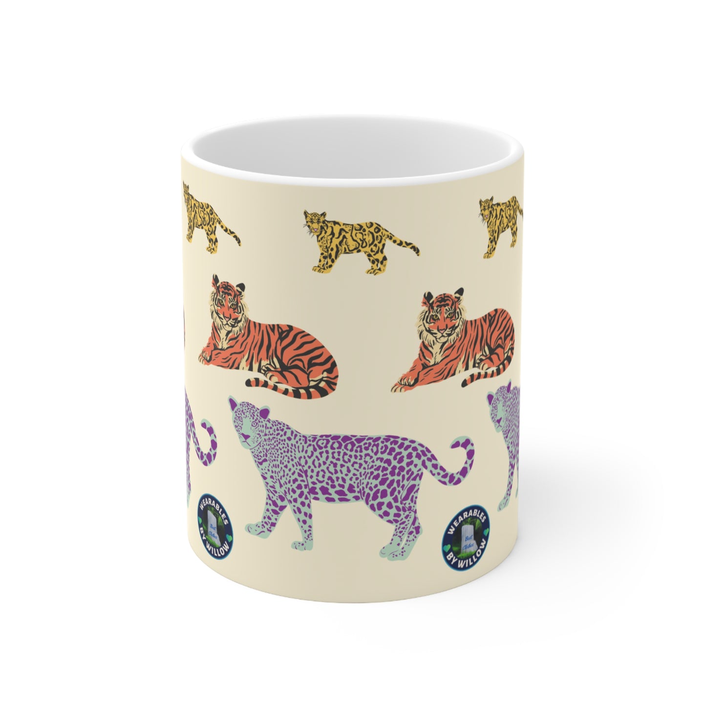 White Ceramic Mug, 11oz (Wild Africa)